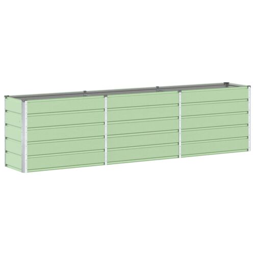 Vidaxl Jardinière Vert Pastel 480 X 50 X 45 Cm Acier Galvanisé