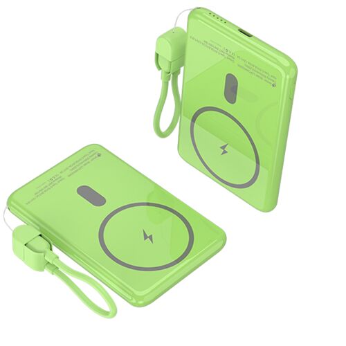 Leotec Lepoww20w5g Banque D'alimentation Électrique Lithium Polymère (Lipo) 5000 Mah Recharge Sans Fil Vert