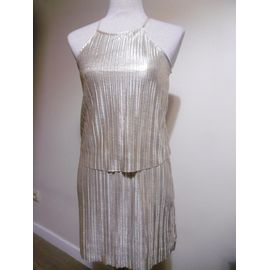 Jennyfer Robe Lamé Doré T Xs