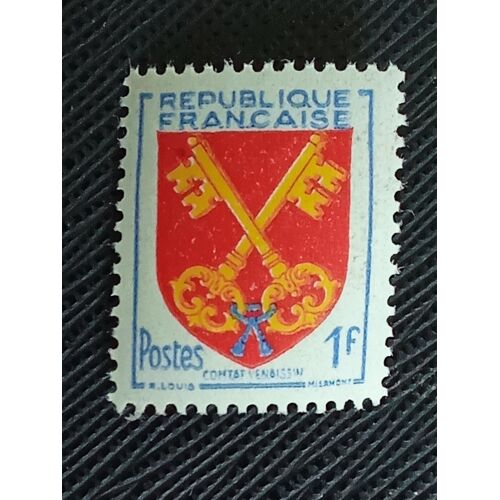 Timbre France Yt 1047 Armoiries Comtat Venaissin 1955 ( 061112 )