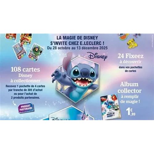 Cartes Disney Leclerc 2025