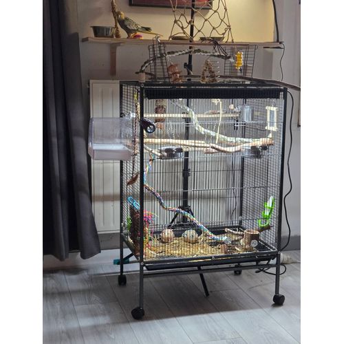Cage À Oiseaux Perruches Calopsittes Perroquet Canaris...