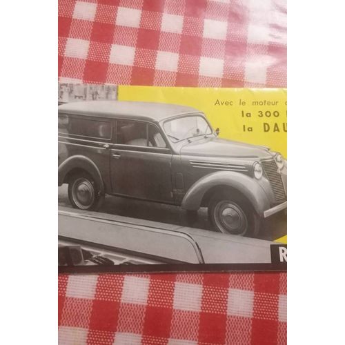 Catalogue Publicitaire 1957. Renault Break Dauphine. Dauphinoise 4 Places.