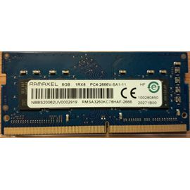 Barrette mémoire SODIMM DDR4 PC4-2666 RAMAXEL