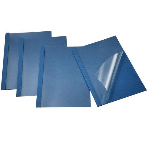 Rayson Couvertures De Reliure Thermique, A4, Capacite De Reliure De 15 Feuilles, 2 Mm, Bleu, Paquet De 25