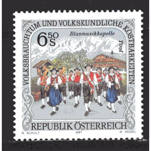 Autriche 1997 Us Et Coutumes La Fanfare Du Tyrol Yvert N° 2056 Neuf**