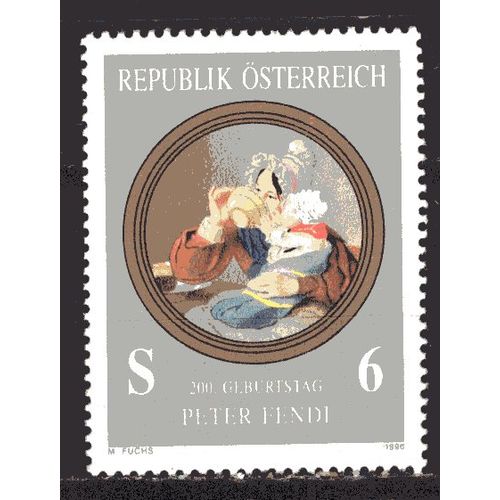 Autriche 1996 Tableau Du Peintre Peter Fendi Yvert N° 2011 Neuf**