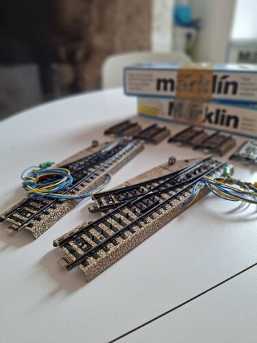 2 Aiguillages Télécommandés Marklin Ho Ref. 5137 - 2x Paires De Deux-Marklin