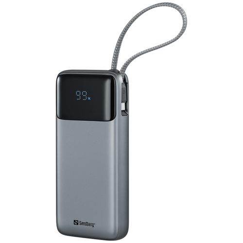 Sandberg 421-29 Banque D'alimentation Électrique Lithium Polymère (Lipo) 20000 Mah Noir Et Gris