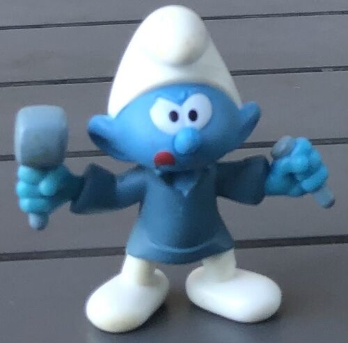 Figurine Schtroumpf Sculpteur Mcdonald'S 2018, Bd, Bande Dessinée, Peyo, Smurf