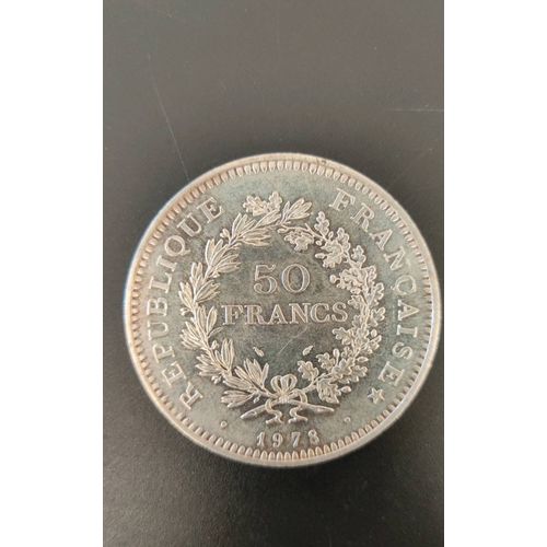 Pièce De 50 Francs En Argent, Très Bonne État