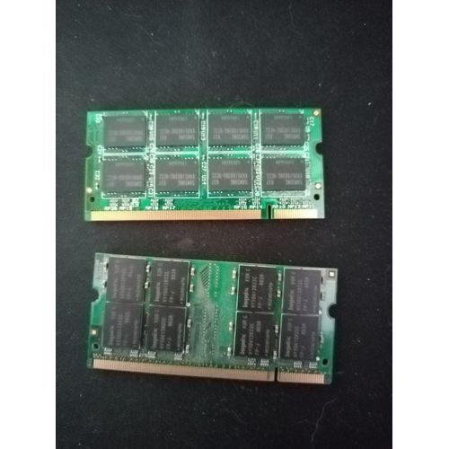 Lot 2 barrettes mémoires PC Portable « Samsung et Hynix » ¿ DDR 333-PC2700S (2x1Gb)