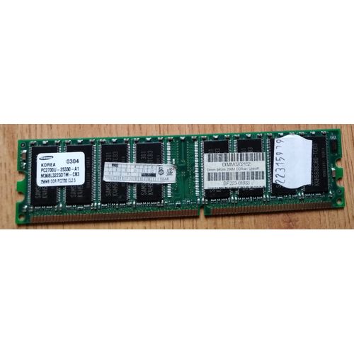 Barrette de mémoire "Samsung" - 256 MB - DDR - Dimm 64 bits - PC2700 - CL2.5