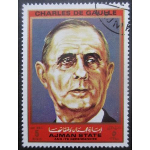 Ajman Général De Gaulle Oblitéré