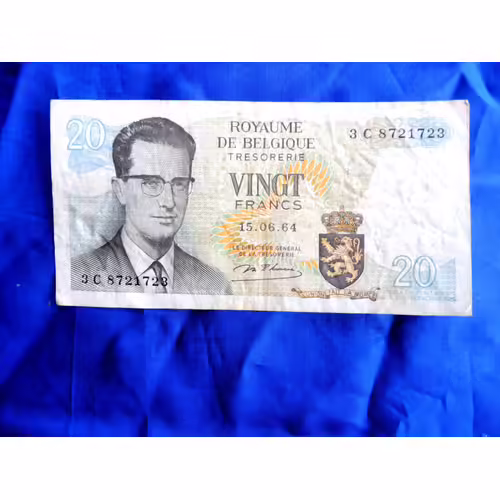 1 Billet 20 Francs - De Royaume De Belgique