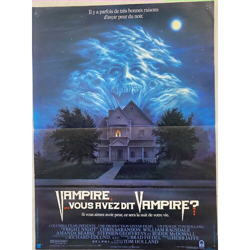 Vampire, Vous Avez Dit Vampire ? (Fright Night) - Véritable Affiche De Cinéma Pliée - Format 40x60 Cm - De Tom Holland Avec Chris Sarandon, William Ragsdale, Roddy Mcdowall, Amanda Bearse - 1985 #