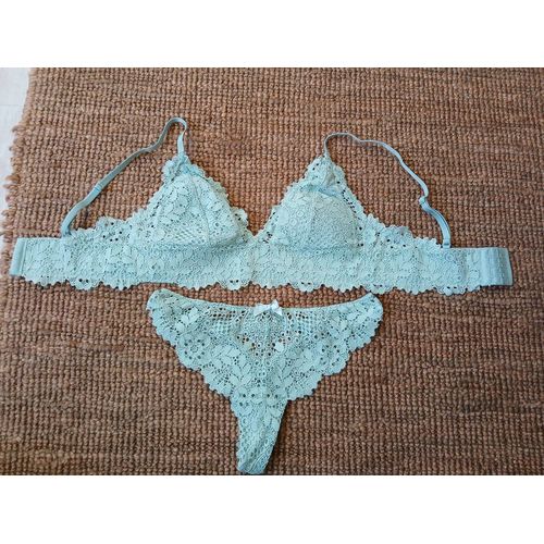Ensemble Lingerie Vert D'Eau 85b + Taille S