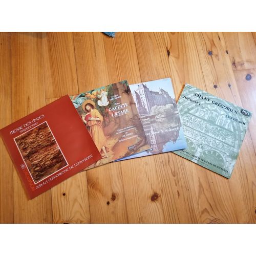 Chants Grégoriens : Lot 4 Vinyles – Solesmes & Studio Sm - Éditions De Luxe - État Collection