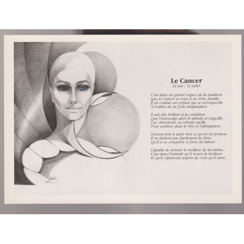 Carte Postale Astrologie "Cancer" - Liliane Proux