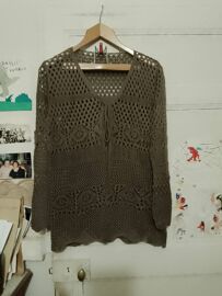 Boléro En Broderie Kaki 40 L Shein.