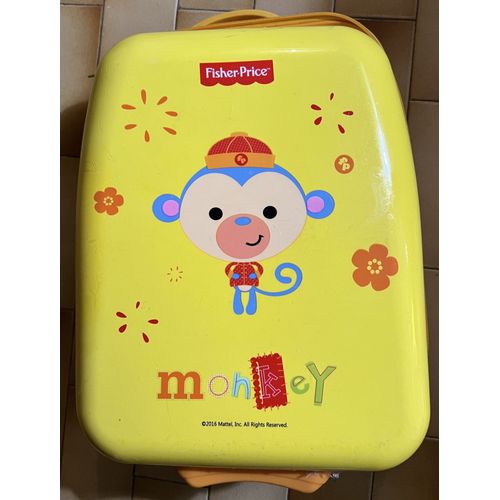 Valise enfant avec roulettes, Fisher-Price jaune