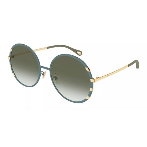 Lunettes De Soleil Chloé Bleu - Modèle Aviator, Verres Bleus, Fabrication France - Neuf Avec étiquettes
