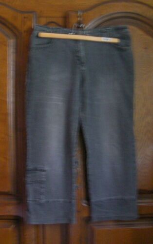 Pantacourt Jean Gris Yessica - Taille 46/48