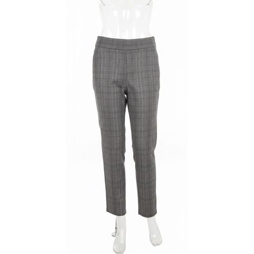 Pantalon À Carreaux Gris - Zara - Taille Xs