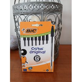 Bic Cristal Original: Paquet 8 Stylos-Billes Encre Noire