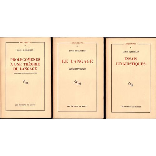 Louis Hjelmslev : Le Langage - Prolégomènes À Une Théorie Du Langage - Essais Linguistiques. Editions De Minuit (1963-1971)
