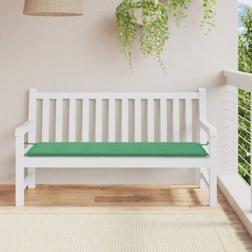 Vidaxl Coussin De Banc De Jardin Vert 150 X 50 X 3 Cm