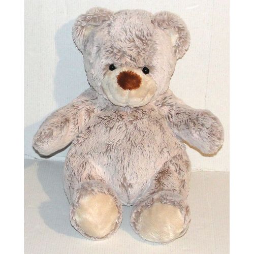 peluche ours nicotoy doudou chiné 34 cm