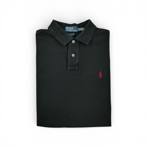 Reconditionné - Polo Manches Courtes Homme Noir - Taille L - Homme - Noir