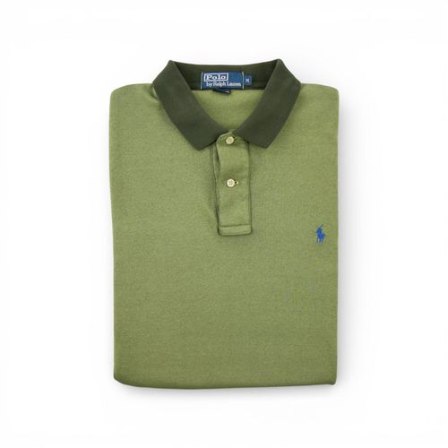 Reconditionné - Polo Manches Courtes Homme Kaki - Taille M - Homme - Kaki