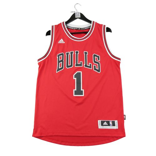 Reconditionné - Maillot Homme Nba Chicago Bulls Rouge - Taille M - Homme - Rouge
