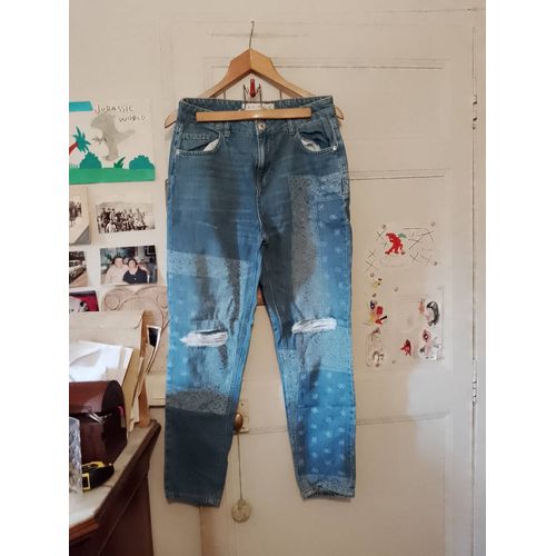 Jean A Trous Bleu Clair 38 M Amisu.