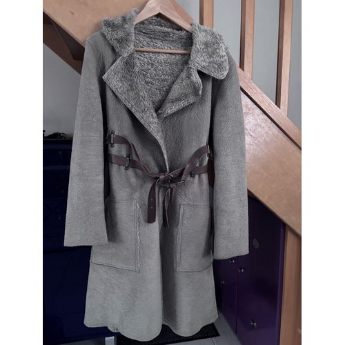 Manteau Cop Copine 38 Modele Baltik Gris Acier Excellent État 