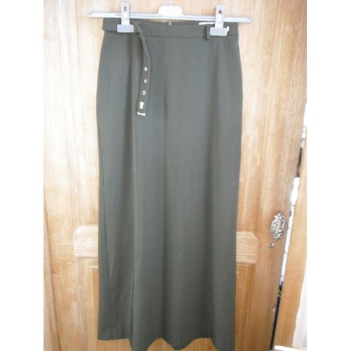 Très Jolie Jupe Longue Femme Kaki "Etam" Taille 36 Idée Cadeau