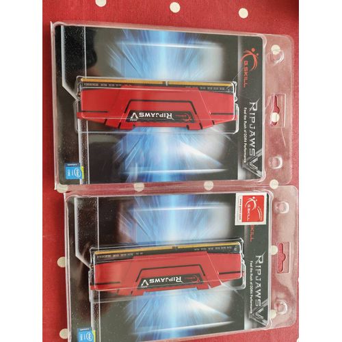 G. SKILL Ripjaws V 8 Go DDR4 ¿ 2400 MHz 8 Go DDR4 2400 MHz Module de clé (DDR4, PC/Server, 288-pin DIMM, 1 x 8 Go, Heatsink, Rouge