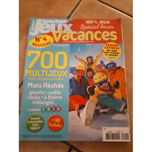 Femmes Actuelles Jeux Vacances Numéro 4