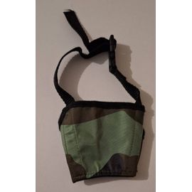 Muselière À Imprimé Miliraire Kaki Et Marron À Clipser