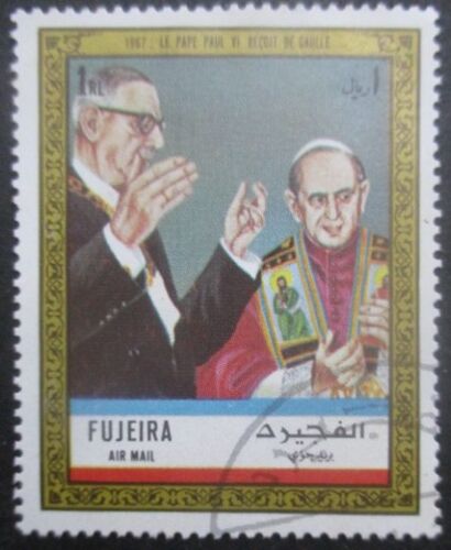 Fujeira Poste Aérienne N°67d Général De Gaulle Oblitéré