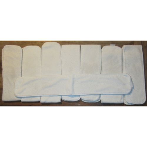 8 Inserts Pour Couches Lavables 10 X 29 X 1 Cm Double Épaisseur