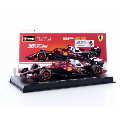 Bburago 1/43 - Ferrari Sf-25 - Season Car Gp 2025 (C. Leclerc) 36853l-Bburago