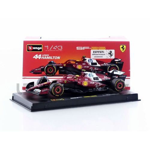 Bburago 1/43 - Ferrari Sf-25 - Season Car Gp 2025 (L. Hamilton) 36853h-Bburago