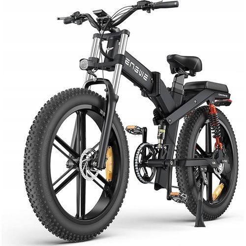 Vélo Électrique Engwe X26 Pneus Renforcés 26 × 4,0 Pouces, Moteur 48 V 1 000 W, Batterie 29,2 Ah, Système À Double Batterie, Autonomie Maximale De 100 Kilomètres, Freins À Disque Hydrauliques - Gris