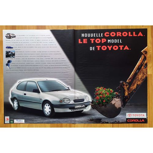 Publicité Papier- Voiture Toyota Corolla De 1997