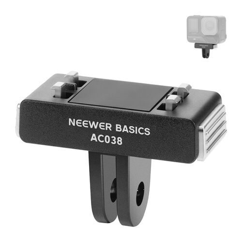 NEEWER Basics Adaptateur Fixation magnétique à dégagement Rapide Compatible avec Insta360 Ace Pro/Ace Pro 2, Accessoires pour caméra d'action à 2 Broches pour Tournage et Enregistrement vidéo, AC038