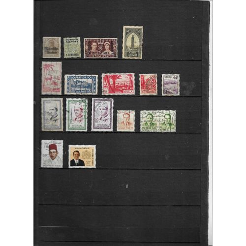 Maroc 3 Timbres Neufs Et 14 Oblitérés 1900