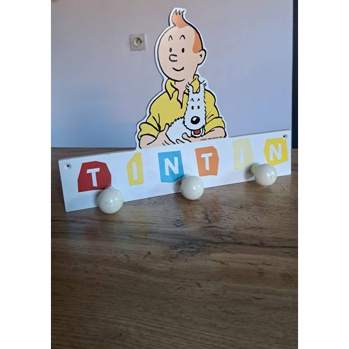 Patère En Bois Tintin 3 Boules / Moulinsart